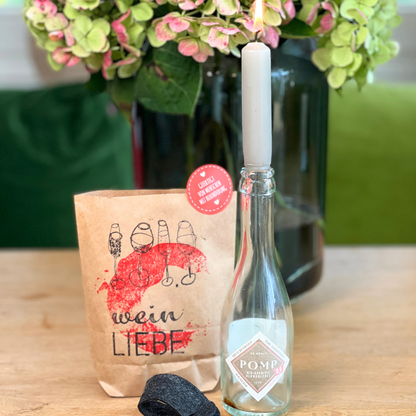 Weinliebhaber Tüte für ein Treffen mit Weinfreunden