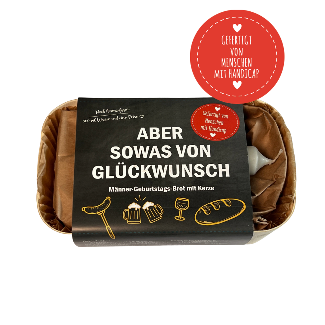 Geburtstagsbrot für Männer - Aber sowas von Glückwunsch