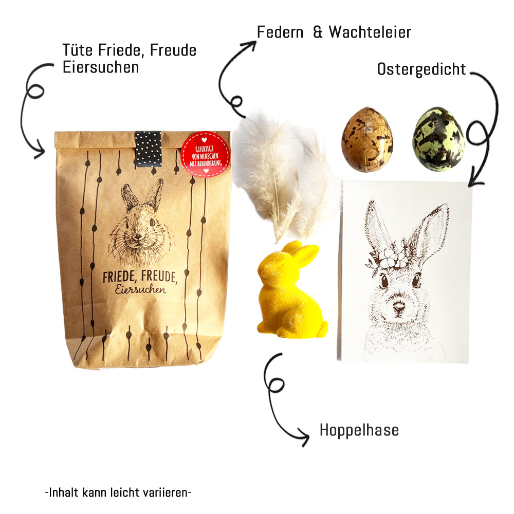 Friede, Freude, Eiersuchen Wundertüte als Ostergeschenk