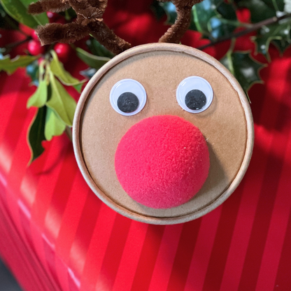 Rudi Rentier Dose mit Trinkschokolade und Marshmellows