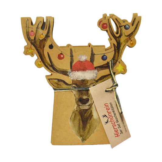 Geschenkverpackung Hirsch