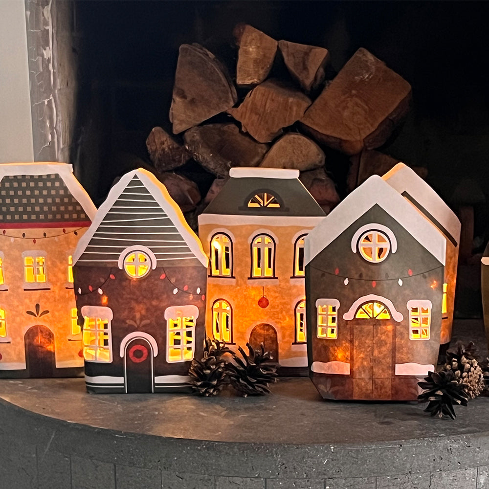 Lichthäuser beleuchtet