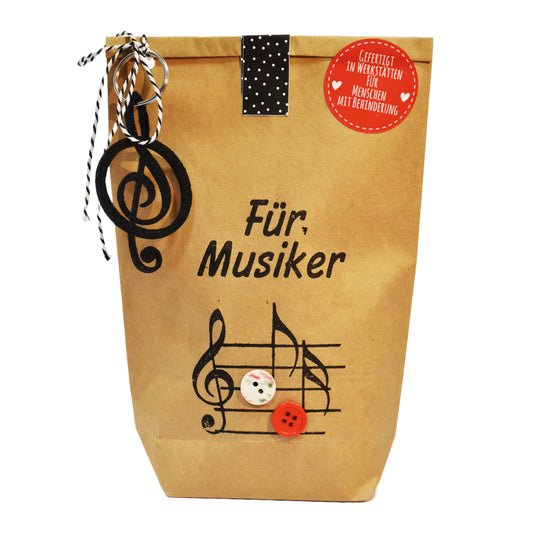 Für Musiker Wundertüte mit Notenschlüssel