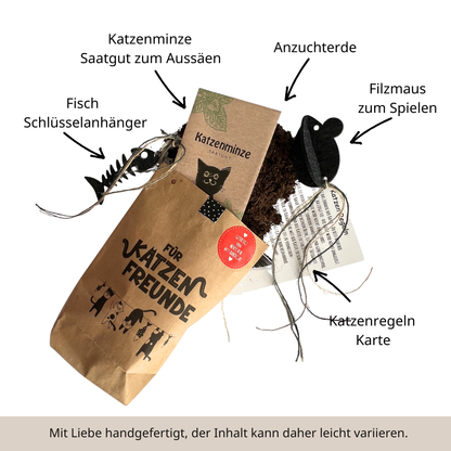 Für Katzenfreunde Wundertüte mit Schlüsselanhänger