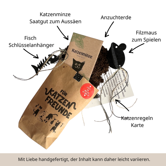 Für Katzenfreunde Wundertüte mit Schlüsselanhänger