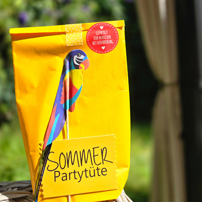 Sommer Party Tüte mit Papagei