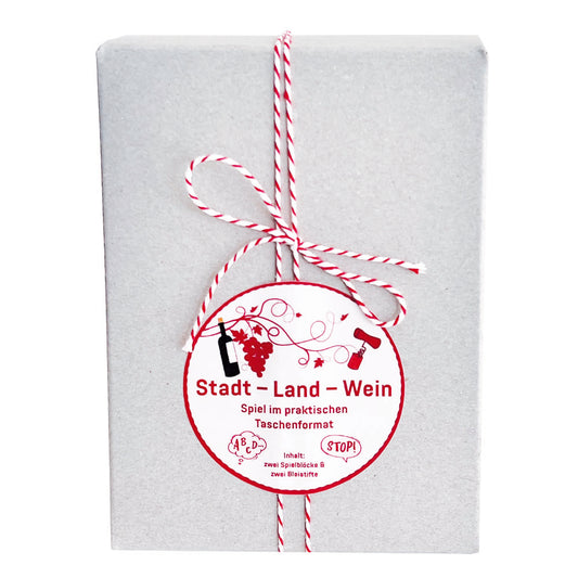 Stadt-Land-Wein Spiel im praktischen Taschenformat