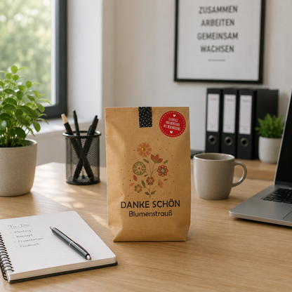 Danke schön Blumenstrauß zum Aussäen – das perfekte Geschenk