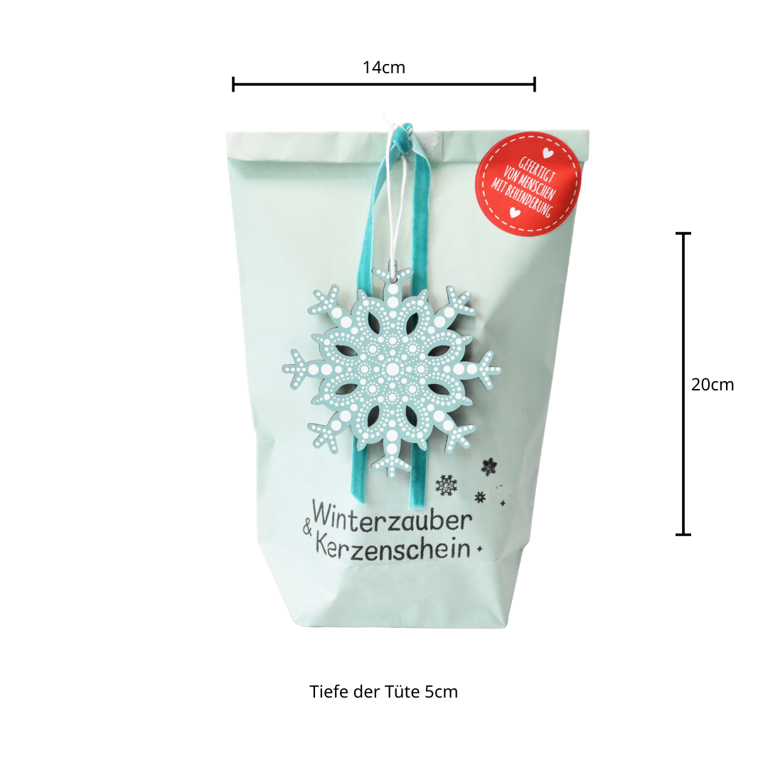 Winterzauber Wundertüte mit Schneeflocke