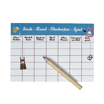 Stadt- Land- Oktoberfest Spiel