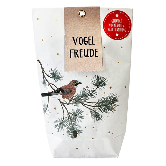 Wundertüte weiß als Geschenk für Vogelliebhaber