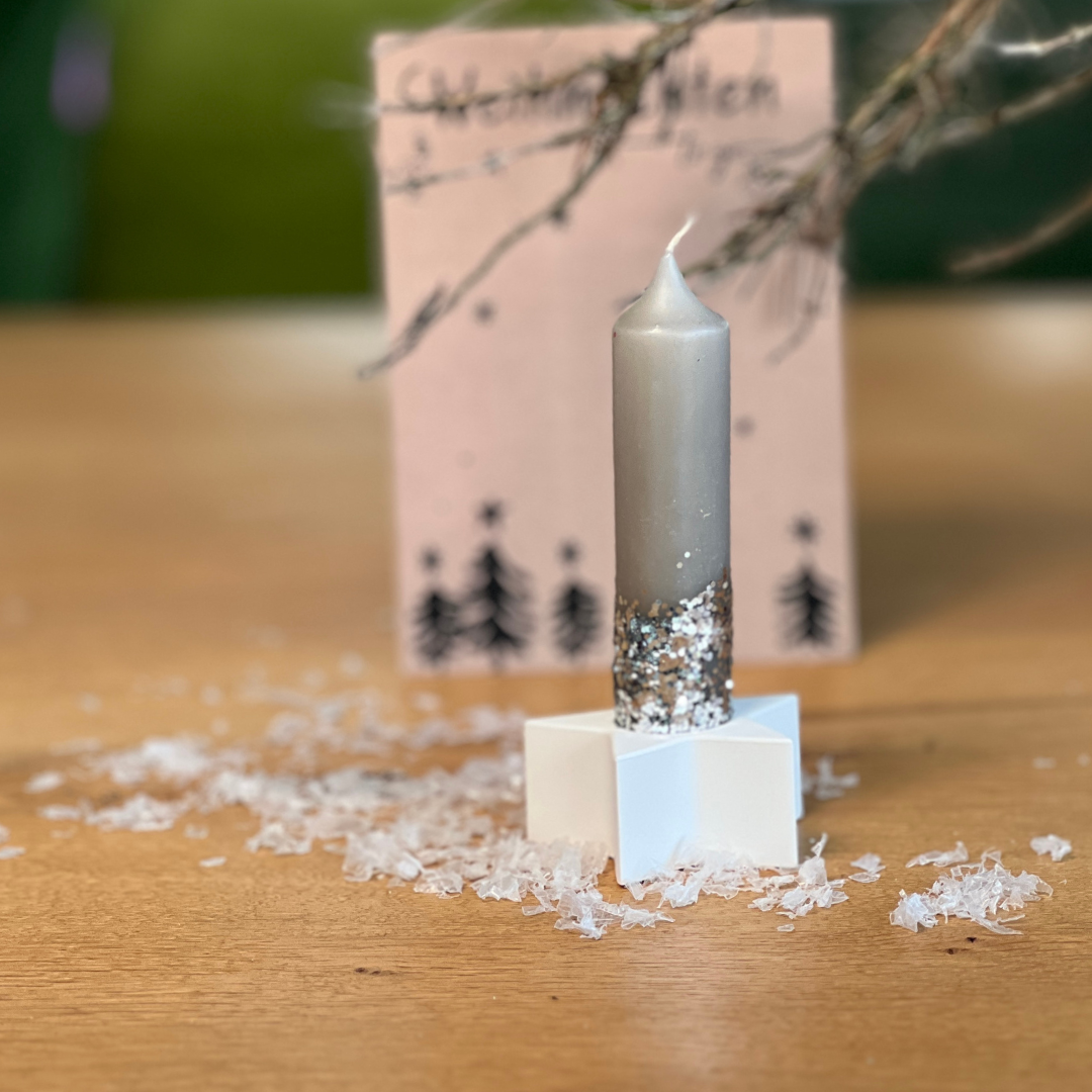 Weihnachten to Go - handgefertigter Kerzenhalter für eine festliche Stimmung