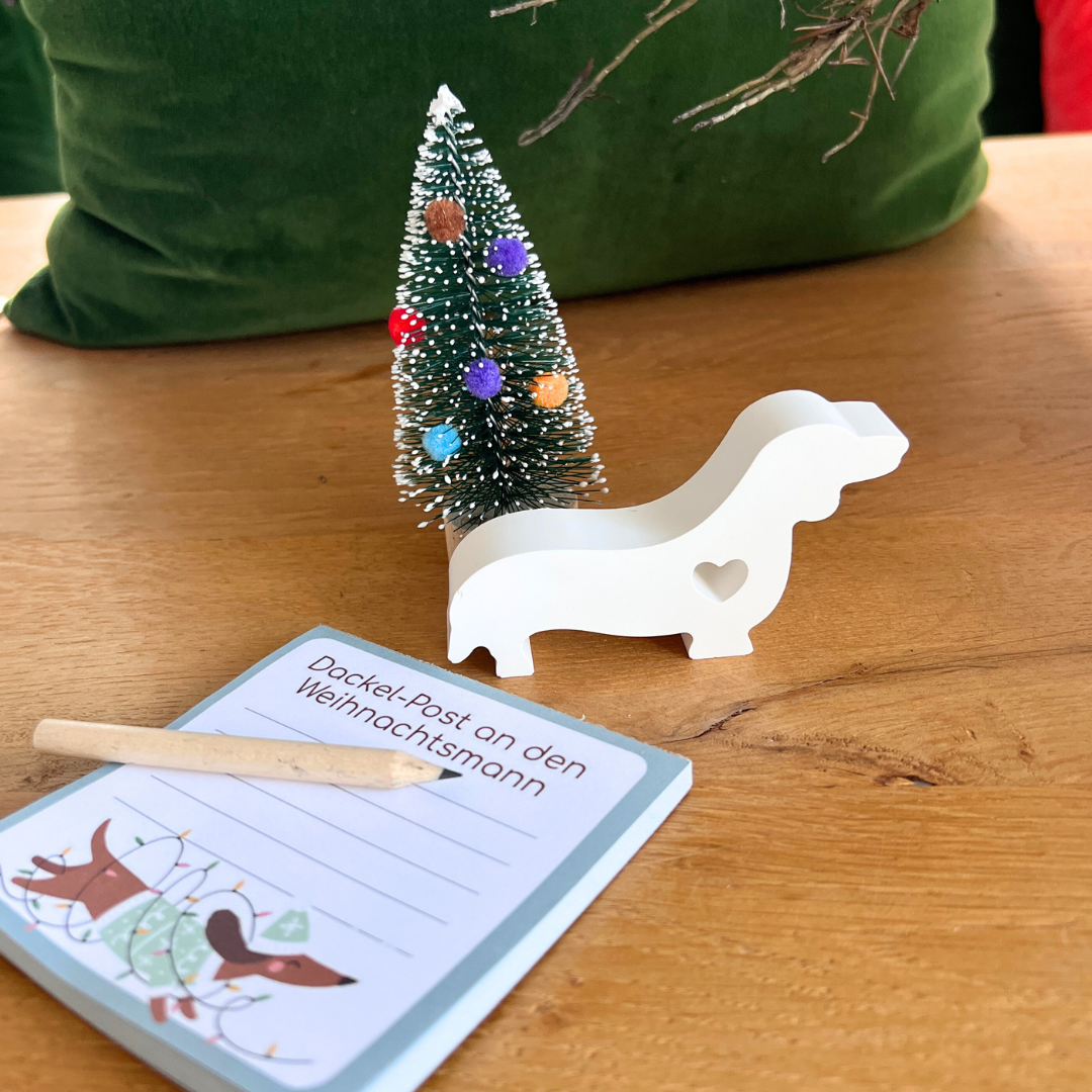 Frohes Fest Dackel – Wundertüte mit Herz & Hundeblick