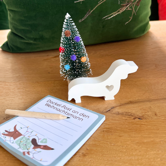 Frohes Fest Dackel – Wundertüte mit Herz & Hundeblick