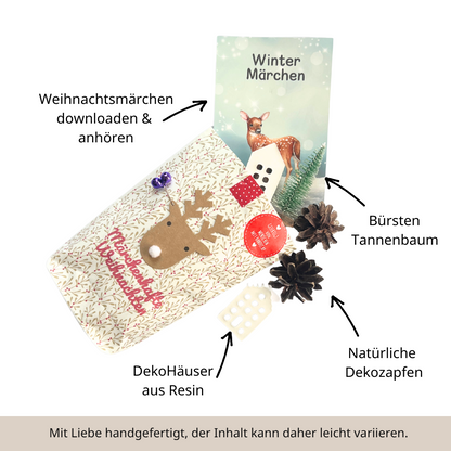 Märchenhafte Weihnachten - kleine Deko-Welt zum Verschenken