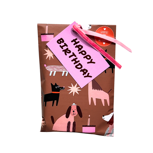 Happy Birthday Wundertüte mit Hundemotiv