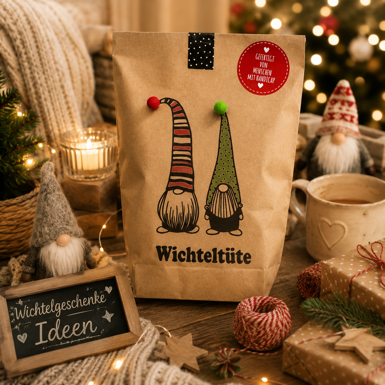 Wichtel Wundertüte mit lustigen Wichteln