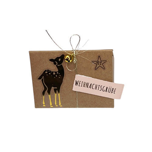Weihnachtsgrüße in Geschenkschachtel