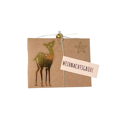 Weihnachtsgrüße in Geschenkschachtel