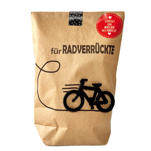 Rad Verrückte Wundetüte mit Fahrradutensilien