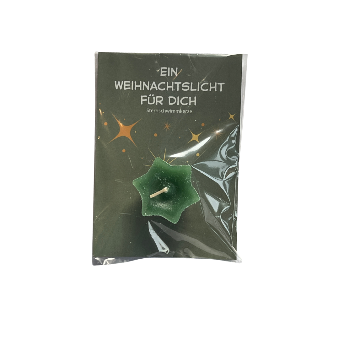 Weihnachtslicht für Dich Schwimmkerze