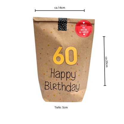 60. Geburtstag Wundertüte - Kreative Überraschung