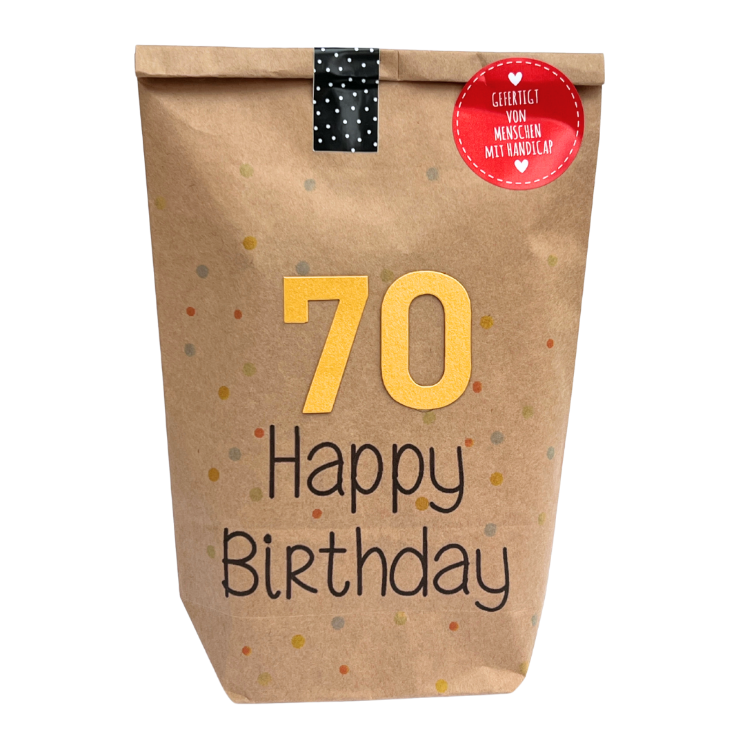 70. Geburtstag Wundertüte - Einzigartige Geschenkidee