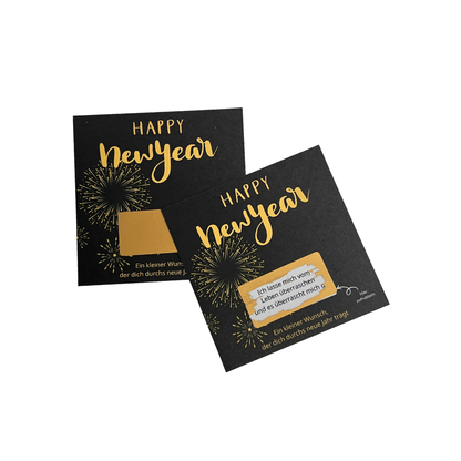Silvester Rubbelkarten Set mit guten Wünschen