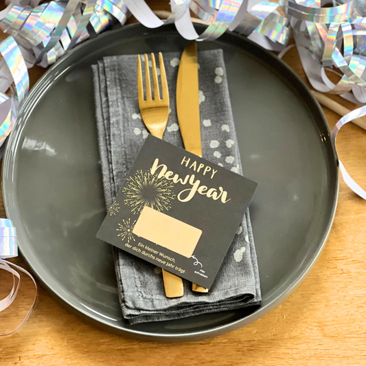 Silvester Rubbelkarten Set mit guten Wünschen