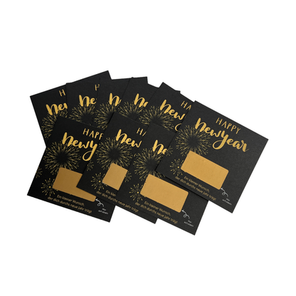 Silvester Rubbelkarten Set mit guten Wünschen