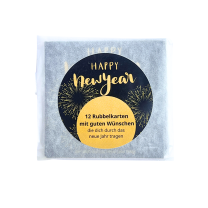 Silvester Rubbelkarten Set mit guten Wünschen