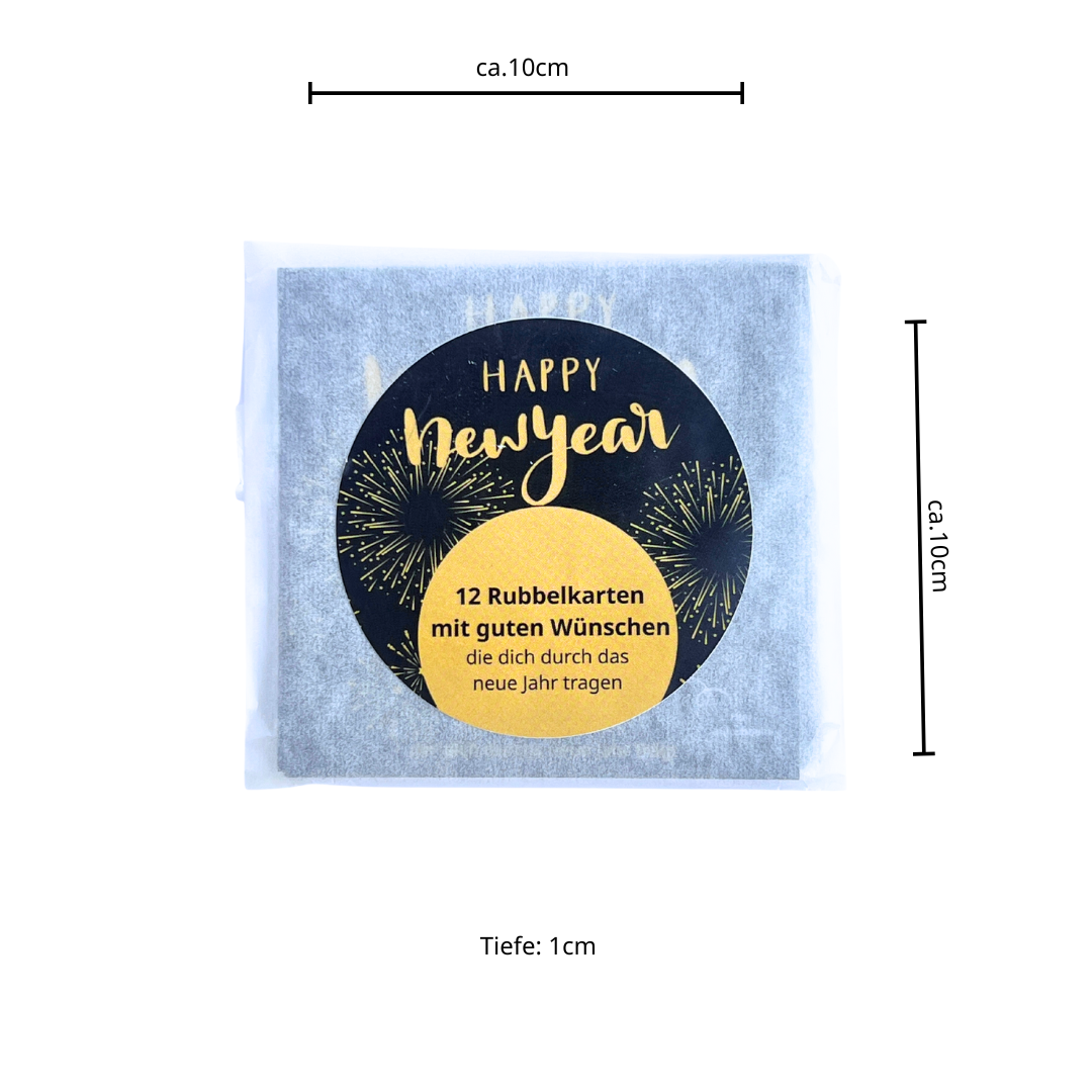 Silvester Rubbelkarten Set mit guten Wünschen