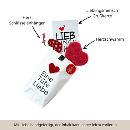 Eine Tüte Liebe mit Flockherz
