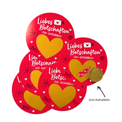 Rubbelkarte Liebe 100er Set