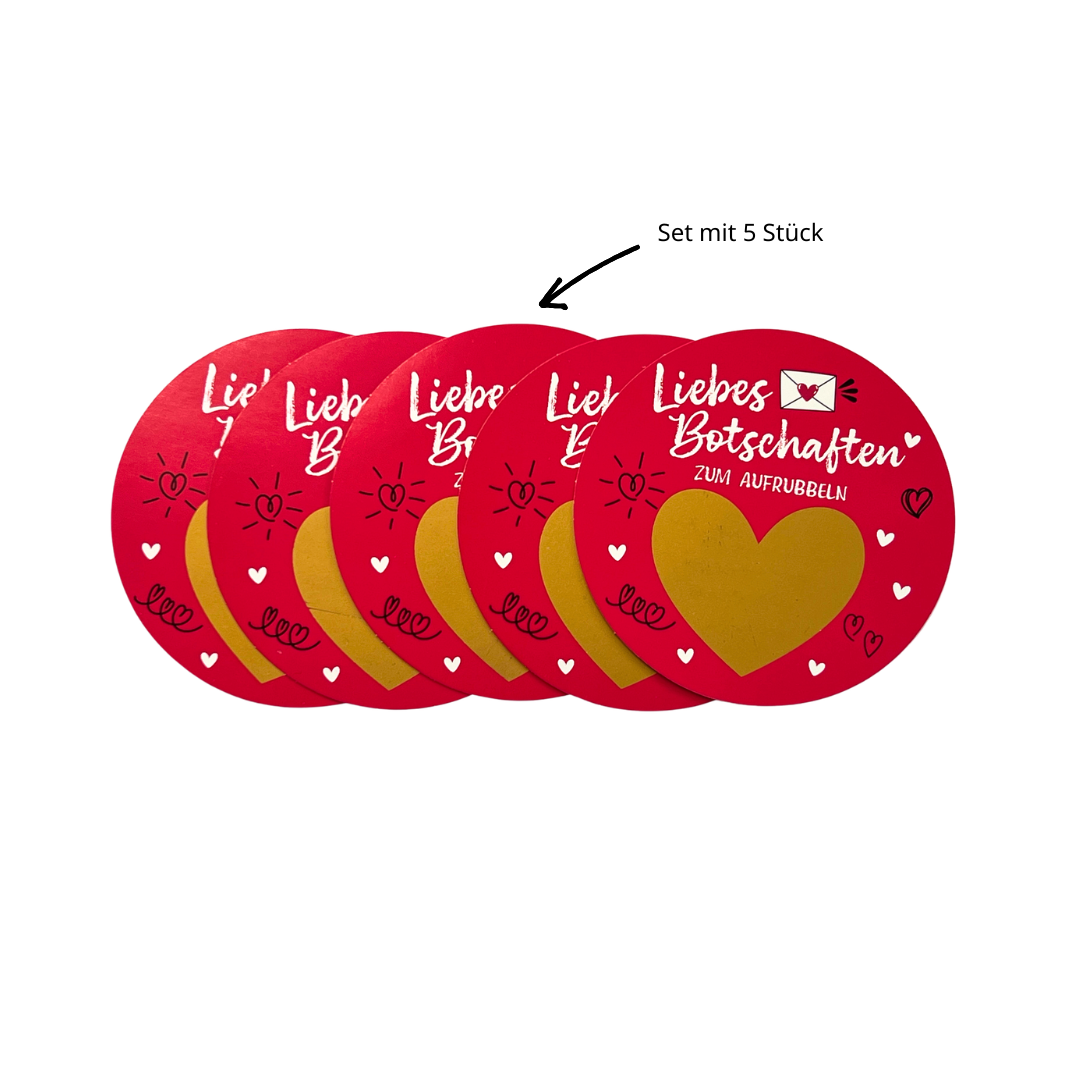 Rubbelkarte Set Liebe