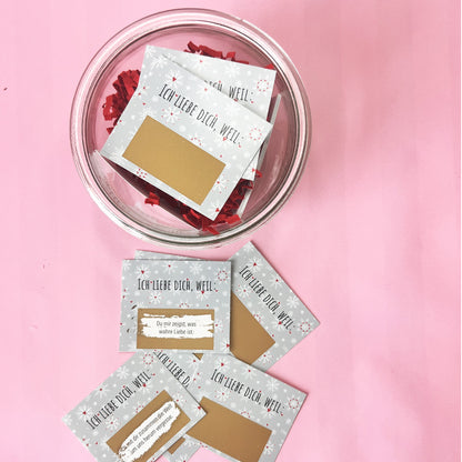 Rubbel Adventskalender"Liebe" Weckglas