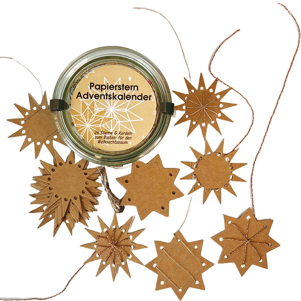 Weckglas Adventskalender basteln