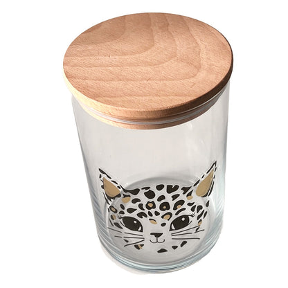Vorratsglas mit Katze im Leoprint – schön und praktisch zugleich