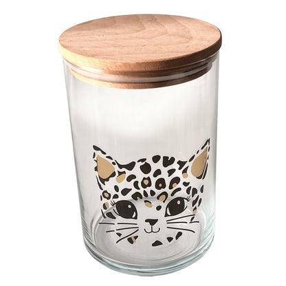 Vorratsglas mit Katze im Leoprint – schön und praktisch zugleich