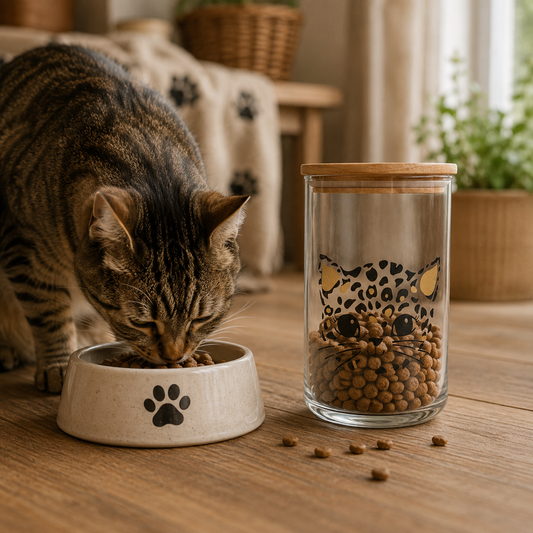 Vorratsglas mit Katze im Leoprint – schön und praktisch zugleich