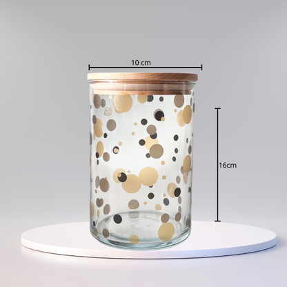 Vorratsglas Dots natur
