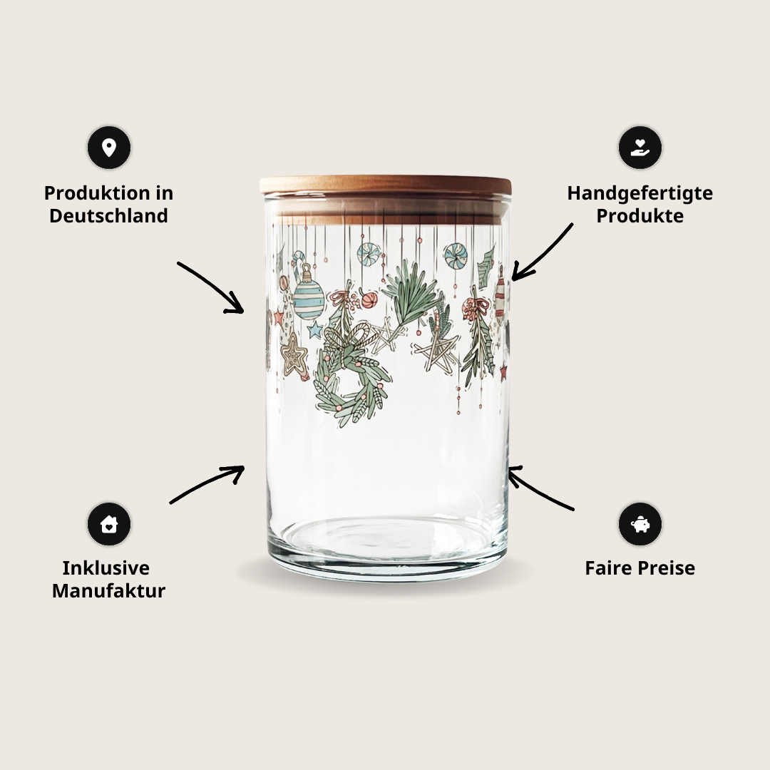 Vorratsglas Weihnachtszauber – Für süße Momente mit Herz