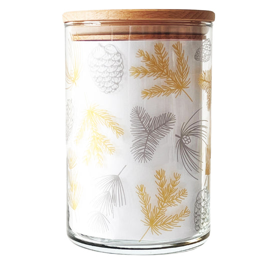 Vorratsglas Tannengold – Eleganz für deine Weihnachtsschätze