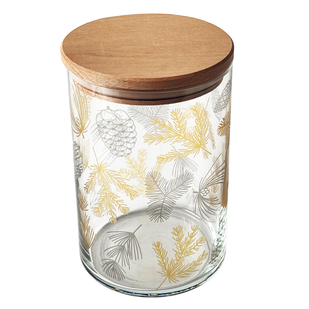 Vorratsglas Tannengold – Eleganz für deine Weihnachtsschätze