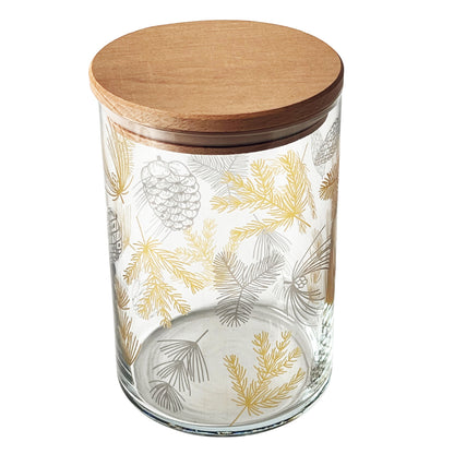Vorratsglas Tannengold – Eleganz für deine Weihnachtsschätze
