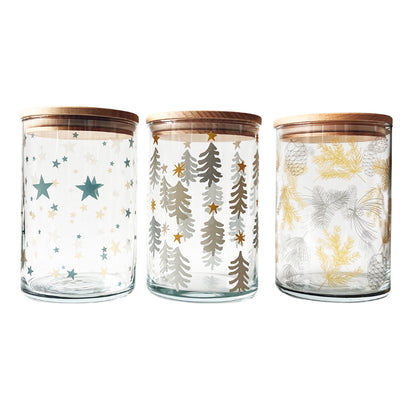 Vorratsglas Tannengold – Eleganz für deine Weihnachtsschätze