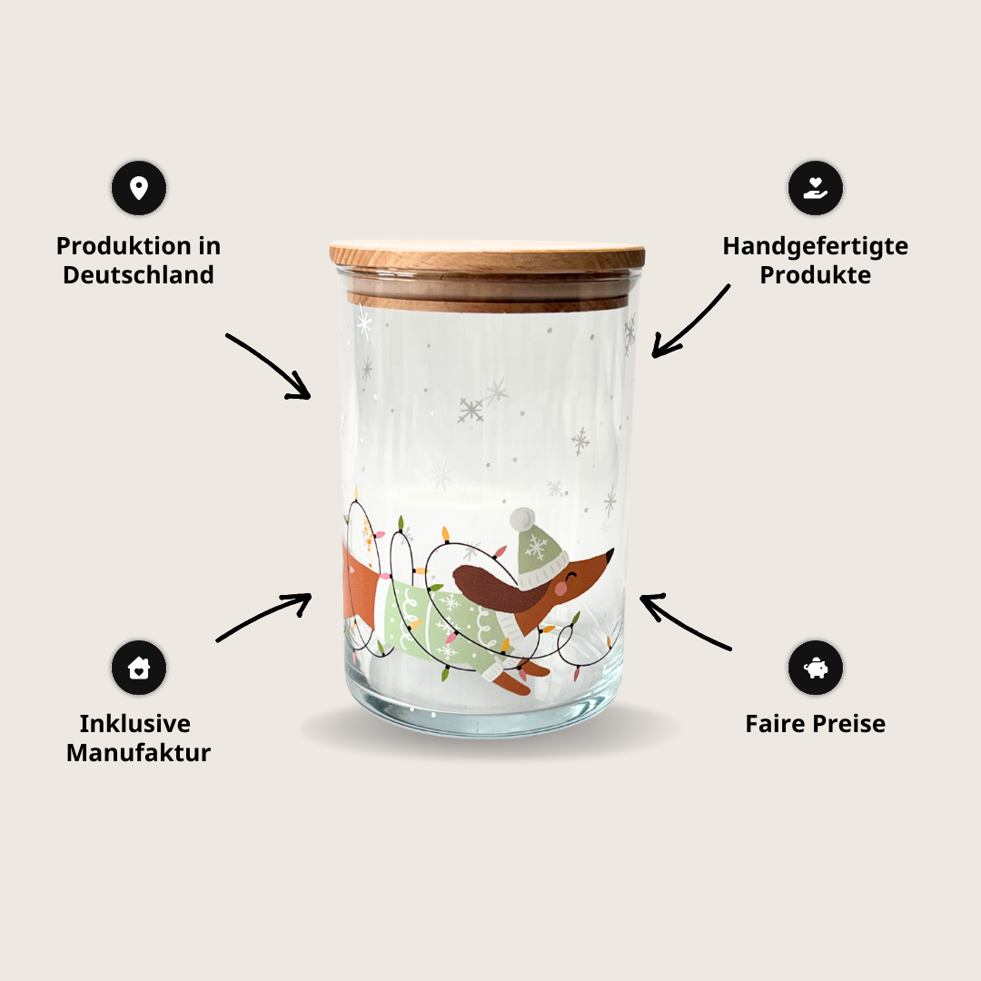 Vorratsglas mit Dackel – süßer Ordnungshelfer mit Herz