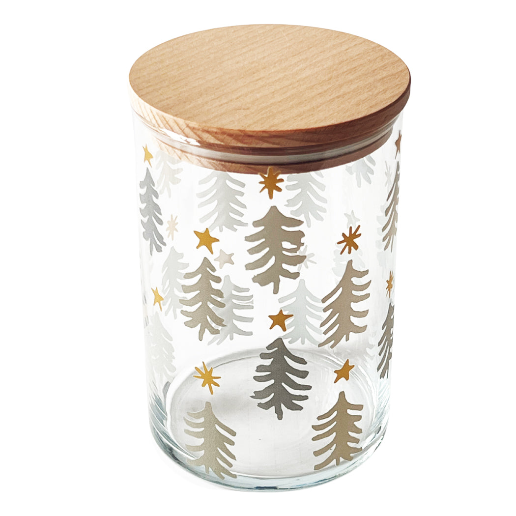 Vorratsglas Tannenwald – mit Holzdeckel