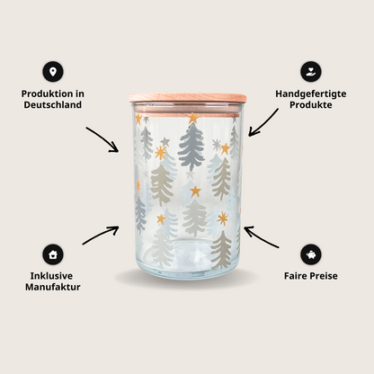 Vorratsglas Tannenwald – mit Holzdeckel