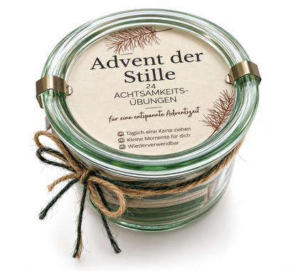 Achtsamkeit Adventkalender im Weckglas